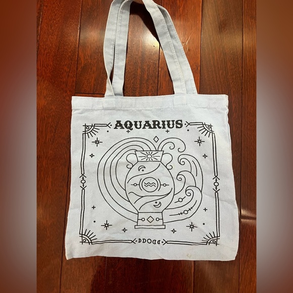 Aquarius Graphic Tote Bag - Picture 1 of 3